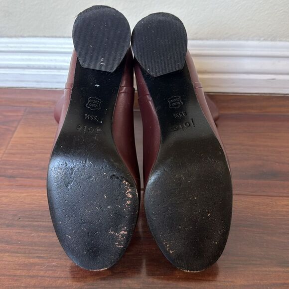 Joie Ramet Bordeaux Ankle Leather Boots Size 5.5 - Picture 7 of 11